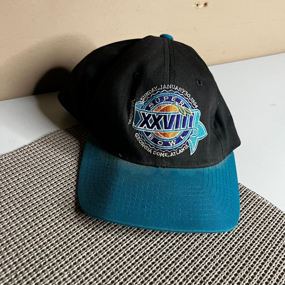 Vintage Starter Super Bowl XXVIII 1994 Atlanta Georgia Dome Snapback Hat Black
